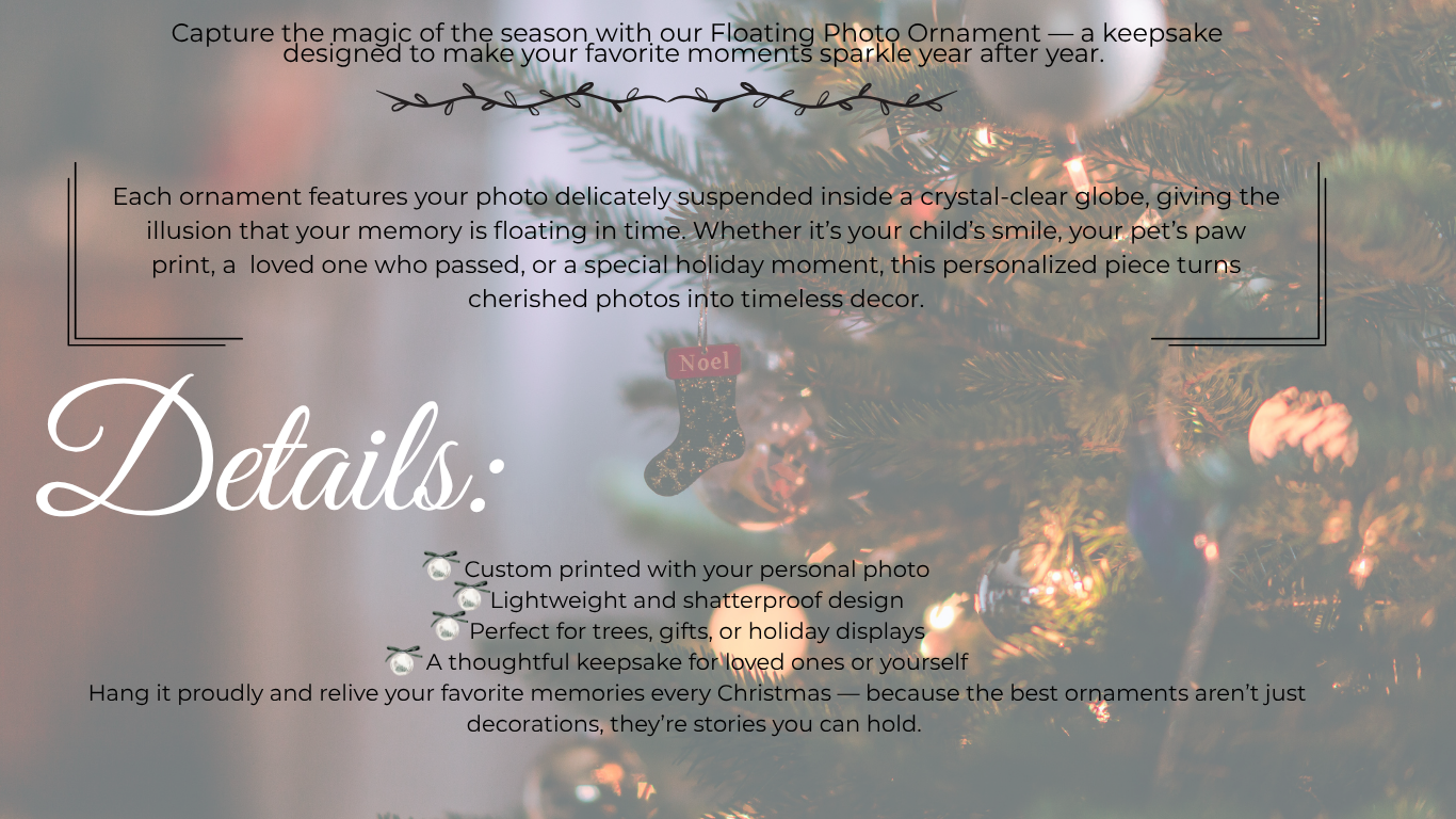 Floating Memory Ornaments